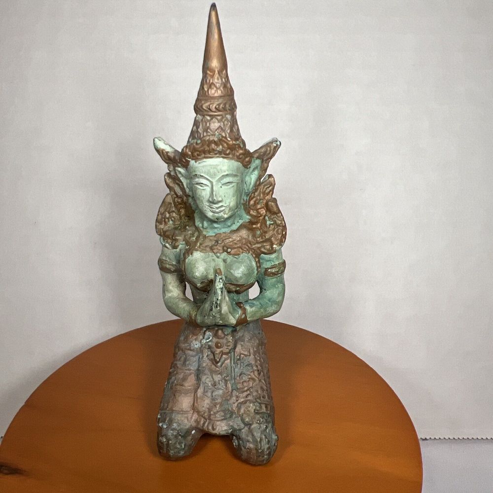 ANTIQUE THAI HINDU‎ BRONZE BUDDHA STATUE MUDRAS RARE